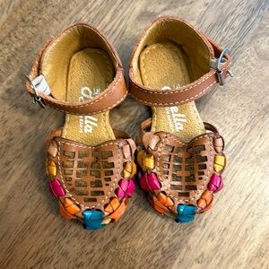 Baby sandals. Rainbow.